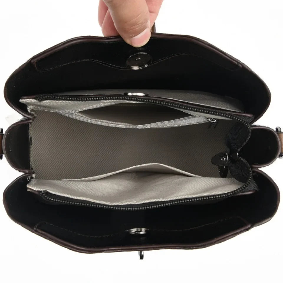 à bandoulière décontractés en cuir PU pour femmes