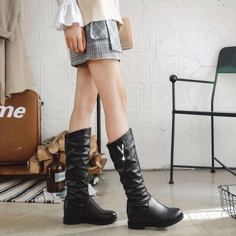 Bottes hautes au genou pour femmes