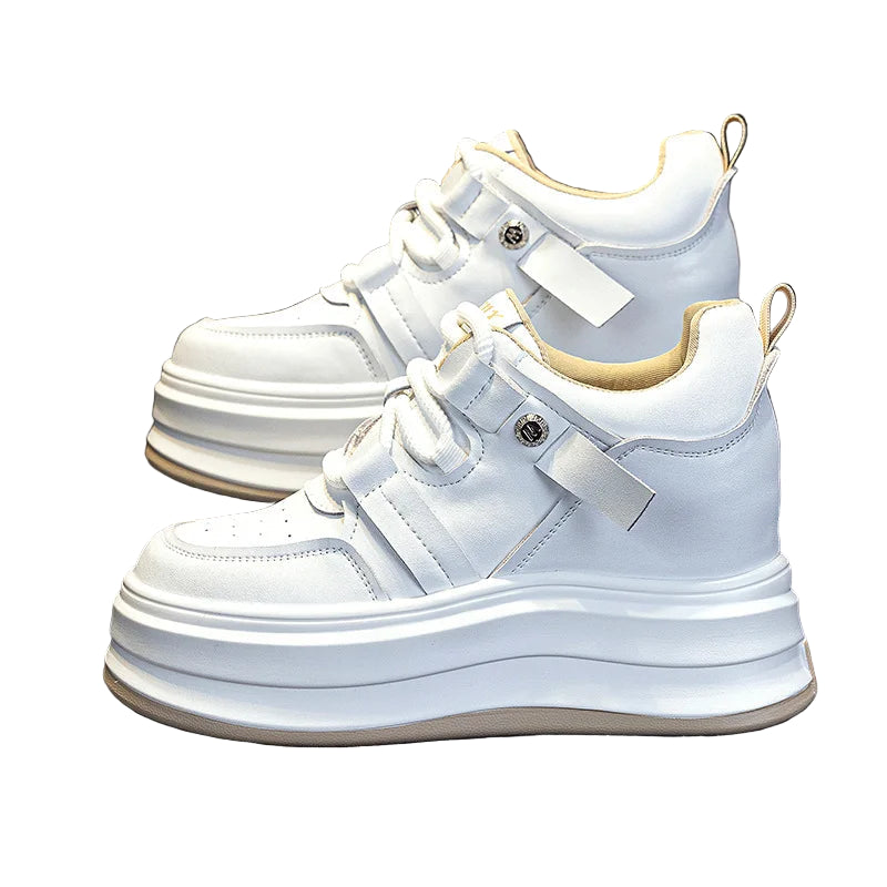 Basket en cuir véritable pour femmes