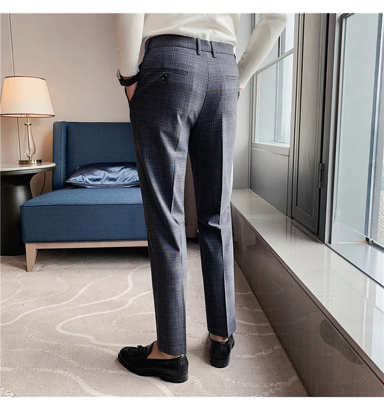Pantalon formel slim décontracté pour hommes