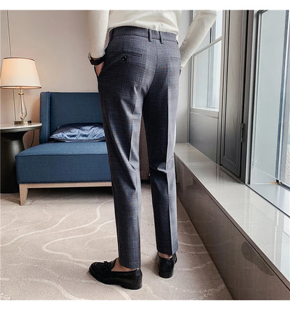 Pantalon formel slim décontracté pour hommes