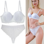 Ensemble de soutien-gorge Push Up en dentelle pour femmes