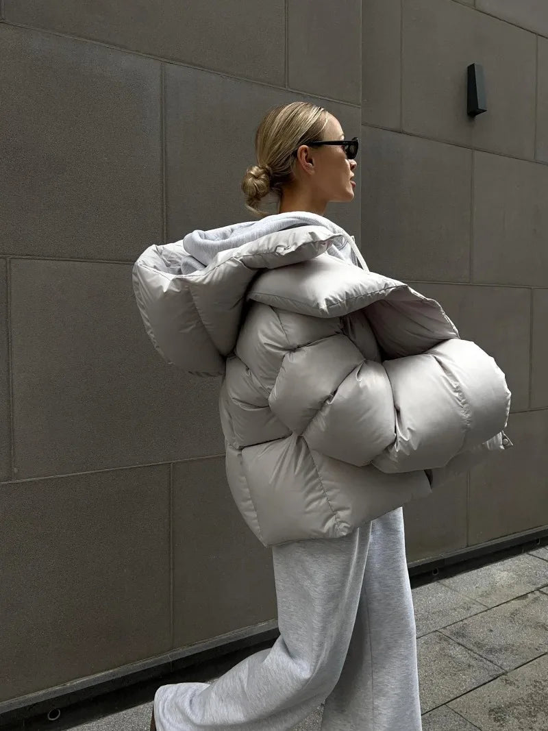 Parkas optiques pour femmes, haut à manches longues