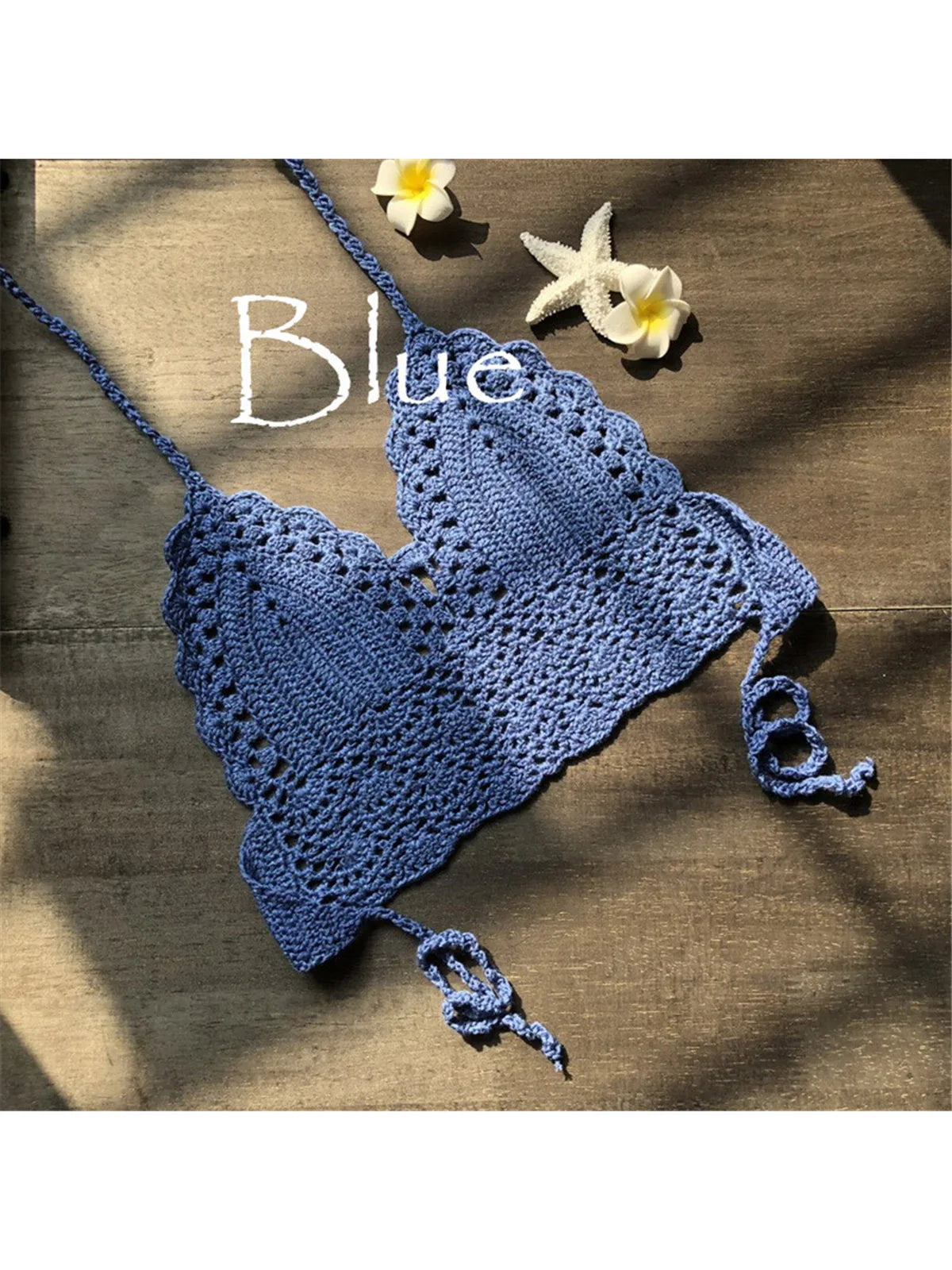 Haut de Bikini tricoté en Crochet pour femmes