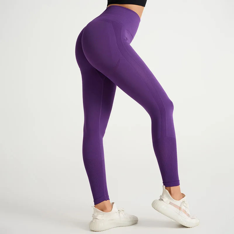 Leggings taille haute sans couture pour femmes