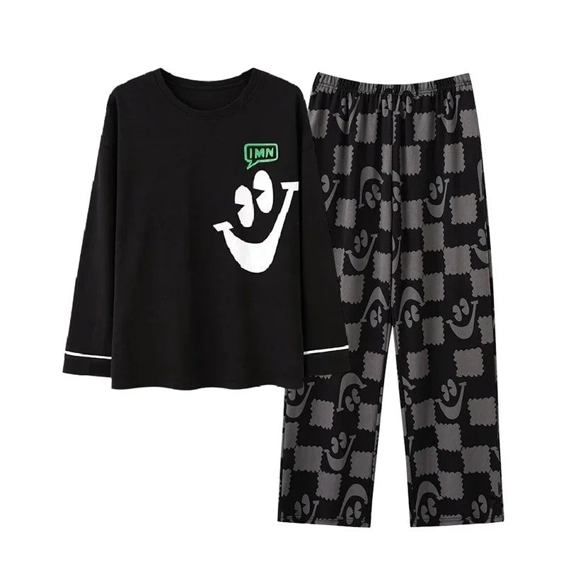 Ensemble pyjamas grande taille en coton pour hommes