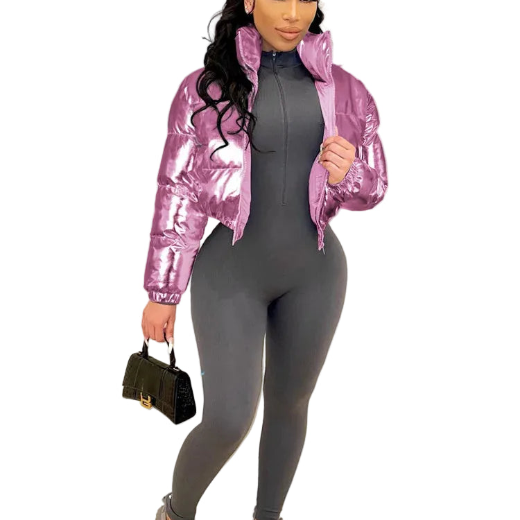 Manteau col rabattu et fermetures éclair pour femmes