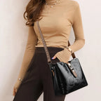 à bandoulière décontractés en cuir PU pour femmes