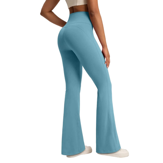 Leggings taille haute pantalons à jambes larges bas respirant pour femmes