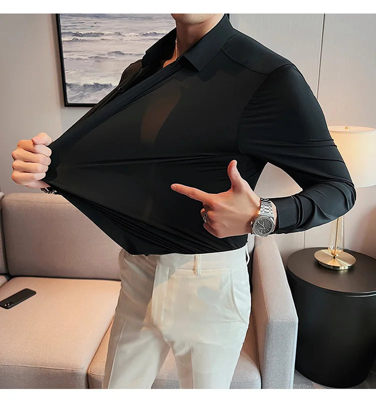 Chemises à manches longues pour hommes