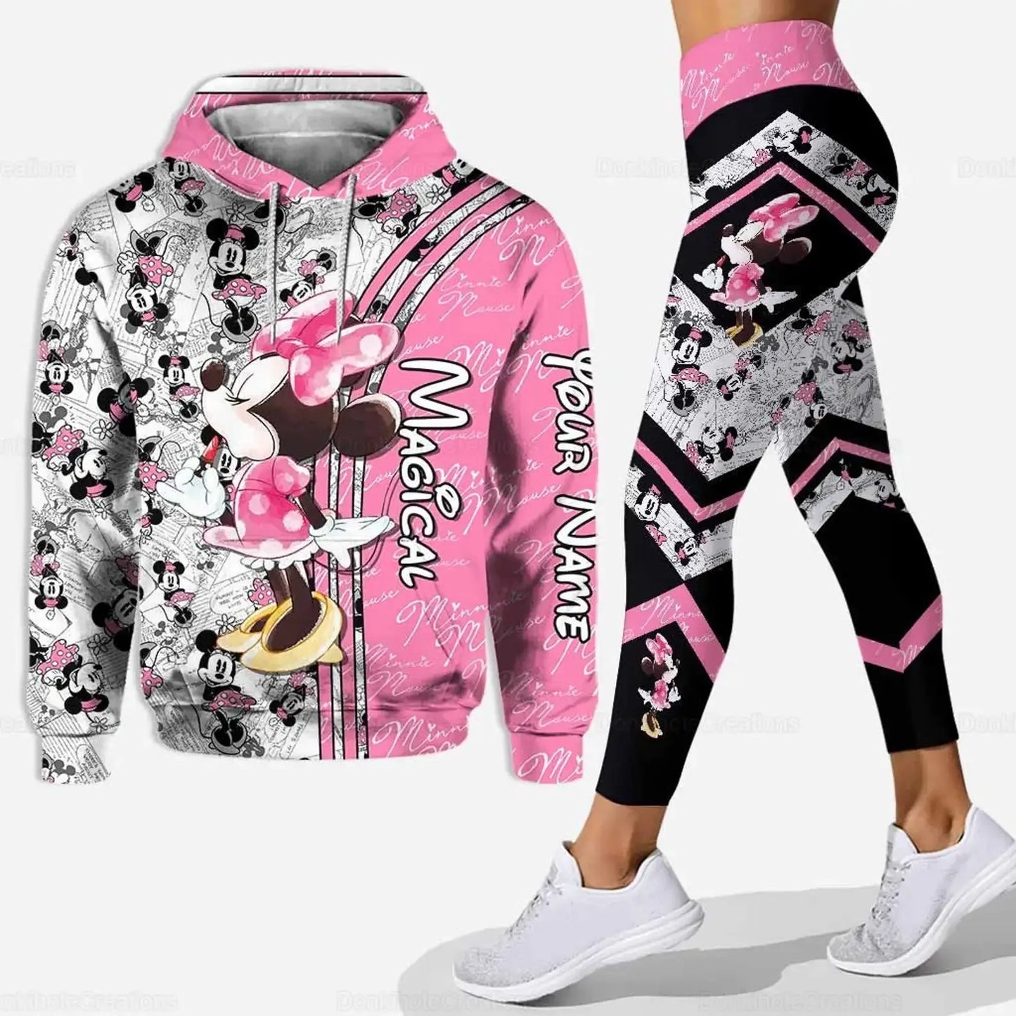 Ensemble sweat à capuche et Leggings Disney  Minnie pour femme