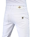 Jeans slim blancs pour hommes