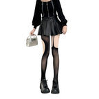 Bas gothiques en résille Lolita pour femmes