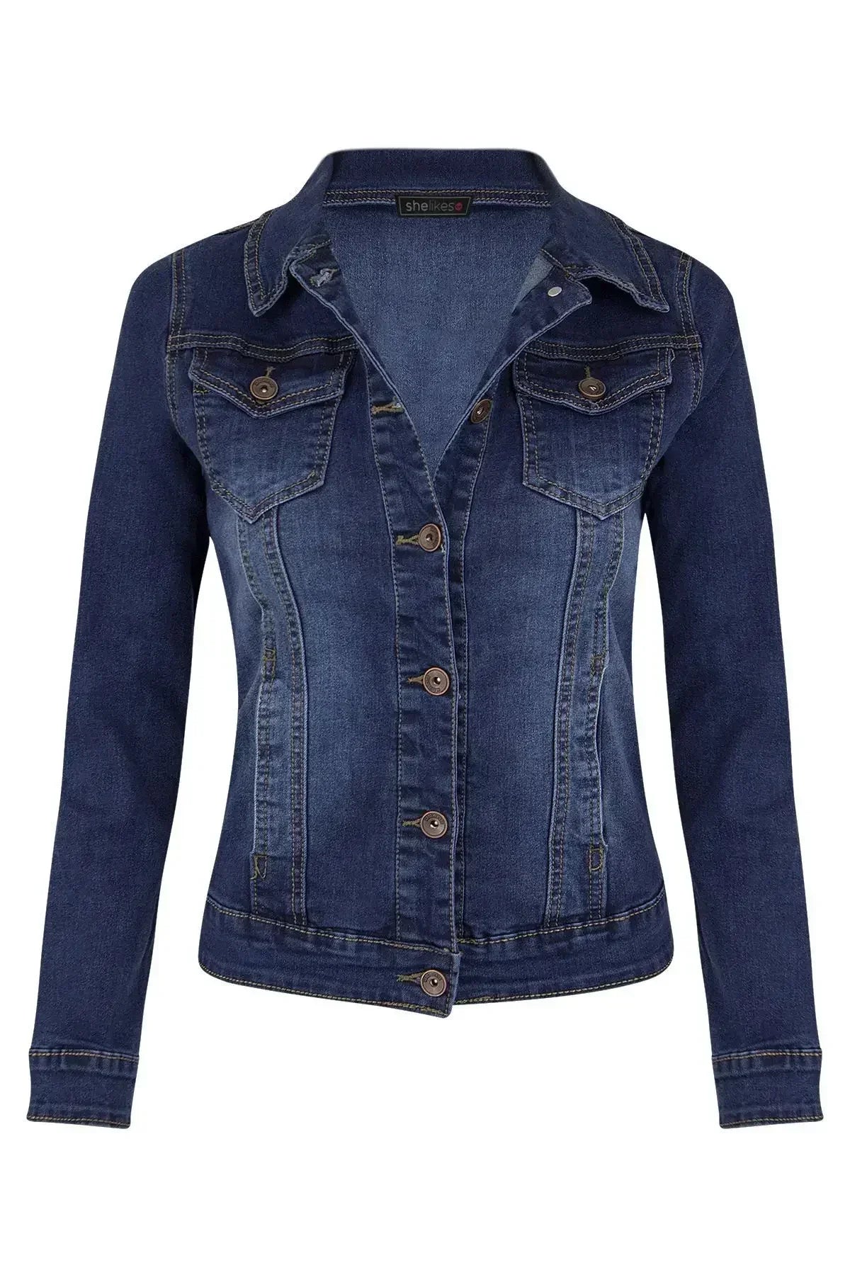 Veste De Mode Slim artificiel astique À Manches sulf Jeans pour femmes