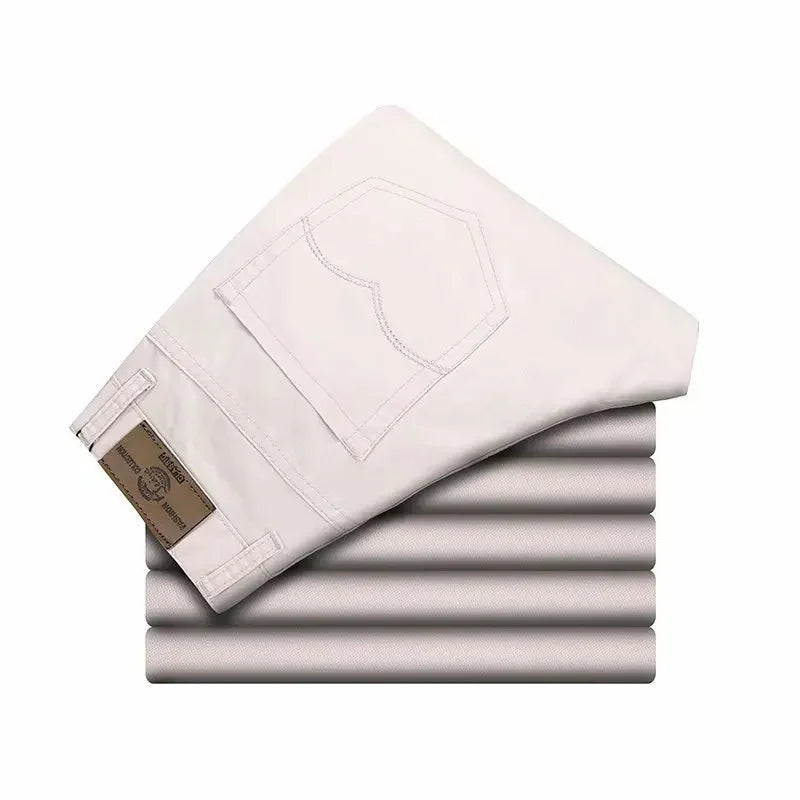 Pantalons décontractés couleur unie jambe droite coupe pour hommes