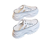 Basket à semelles épaisses, cordon de serrage pour femmes