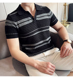 Polo tricoté pour hommes