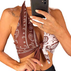 Maillot de bain deux pièces sexy imprimé pour femmes