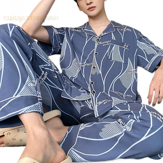Pyjama en coton pour hommes