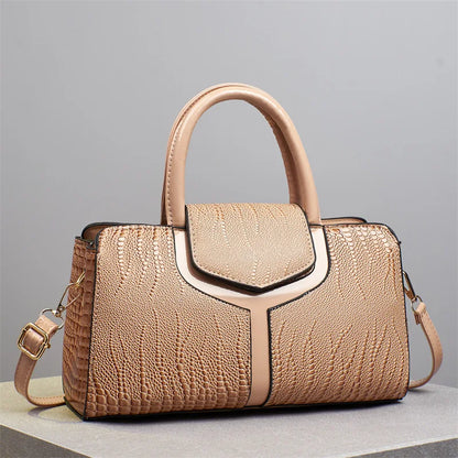 Sac à main motif crocodile pour femmes