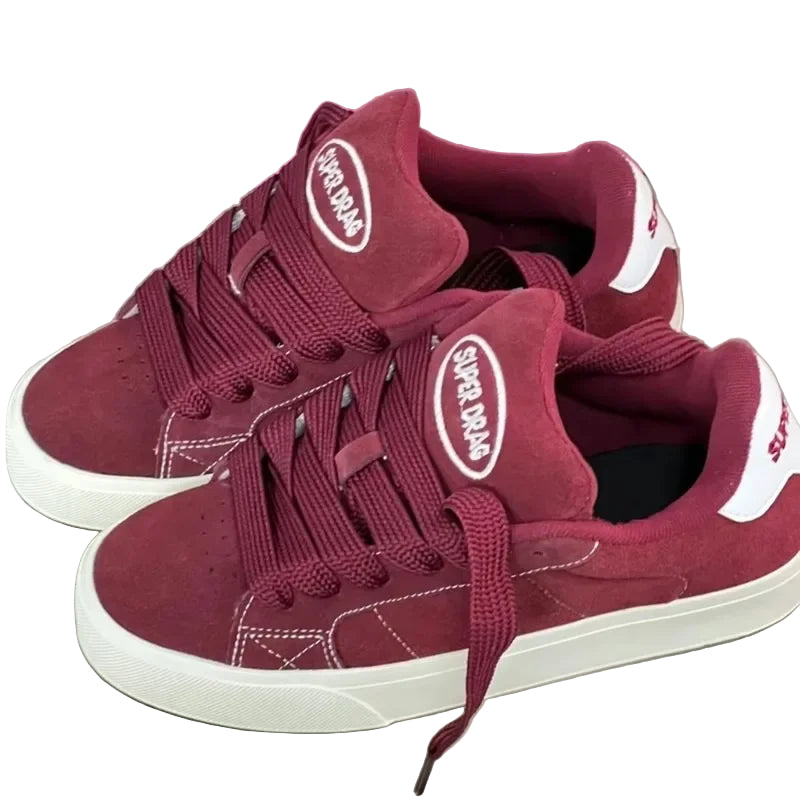 Baskets basses à lacets pour femmes