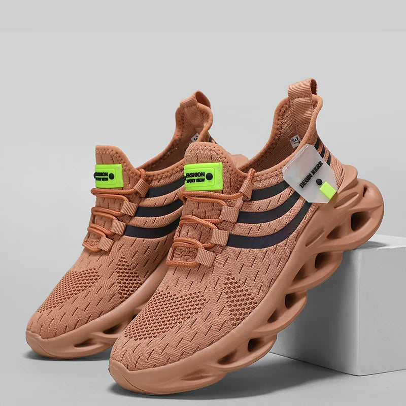 Baskets de course en maille pour hommes et femmes