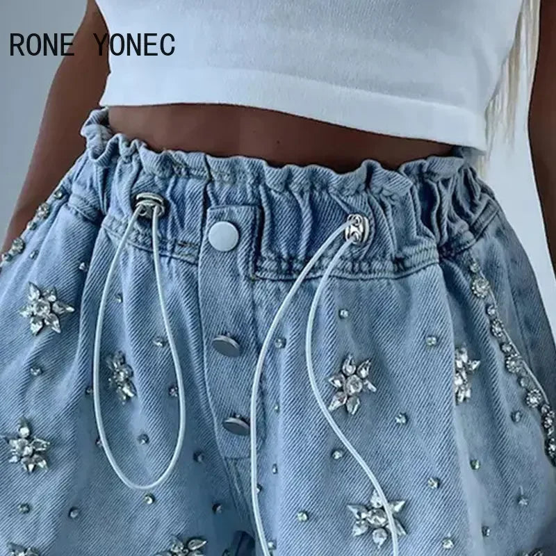 Short en jean décontracté pour femme