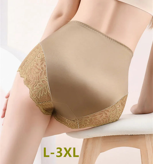 Culotte pour femme découpe dentelle taille haute