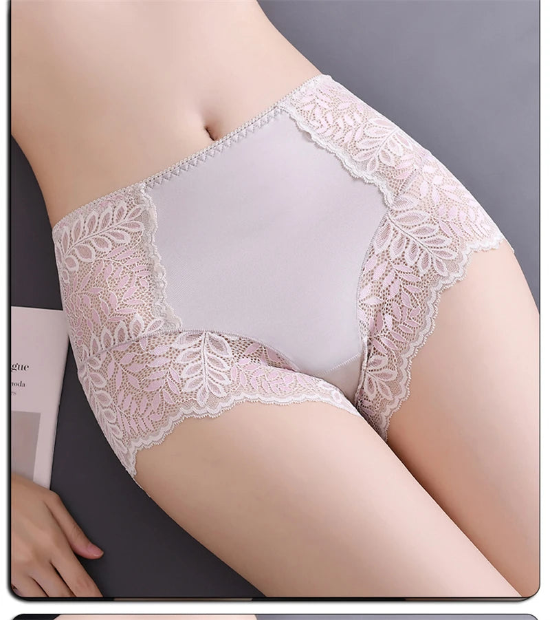 Culotte pour femme découpe dentelle taille haute