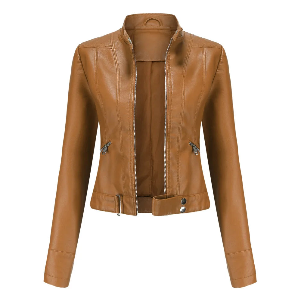 Veste en Faux cuir femme