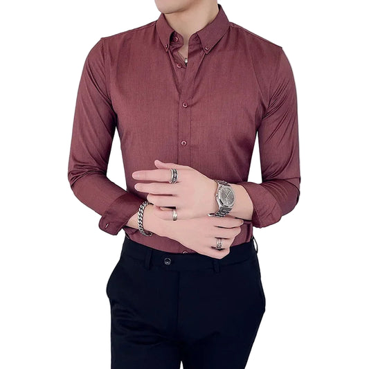 Chemise à manches longues pour hommes