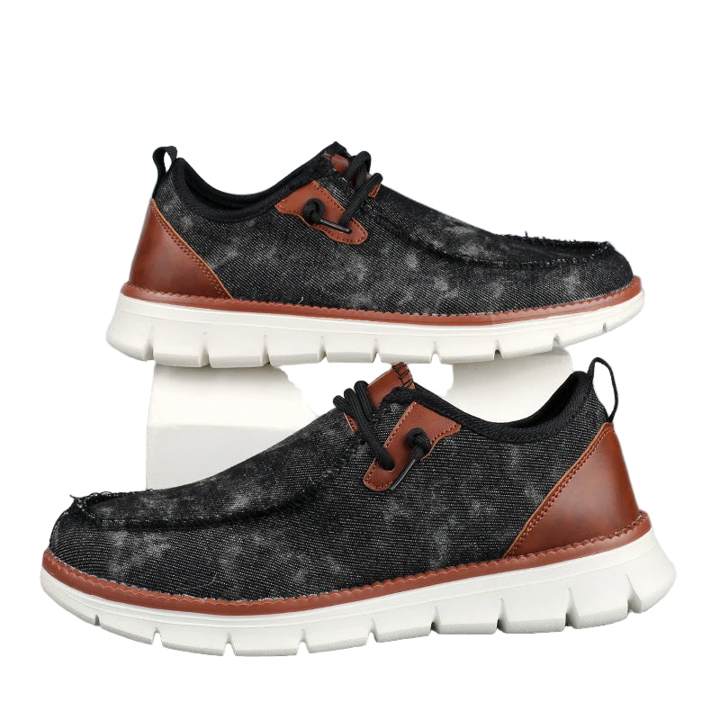 Chaussures décontractées rétro en denim pour hommes