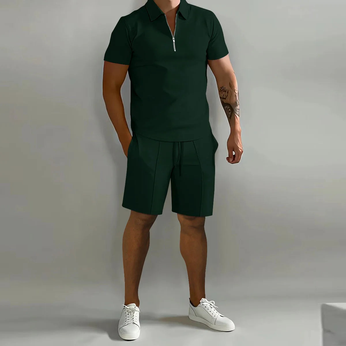 Ensemble Polo à manches courtes et shorts pour hommes