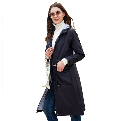 Manteau à Manches sulf pour Femme, Vêtements Féminins, Vestes Décontractées, Coupe-Vent