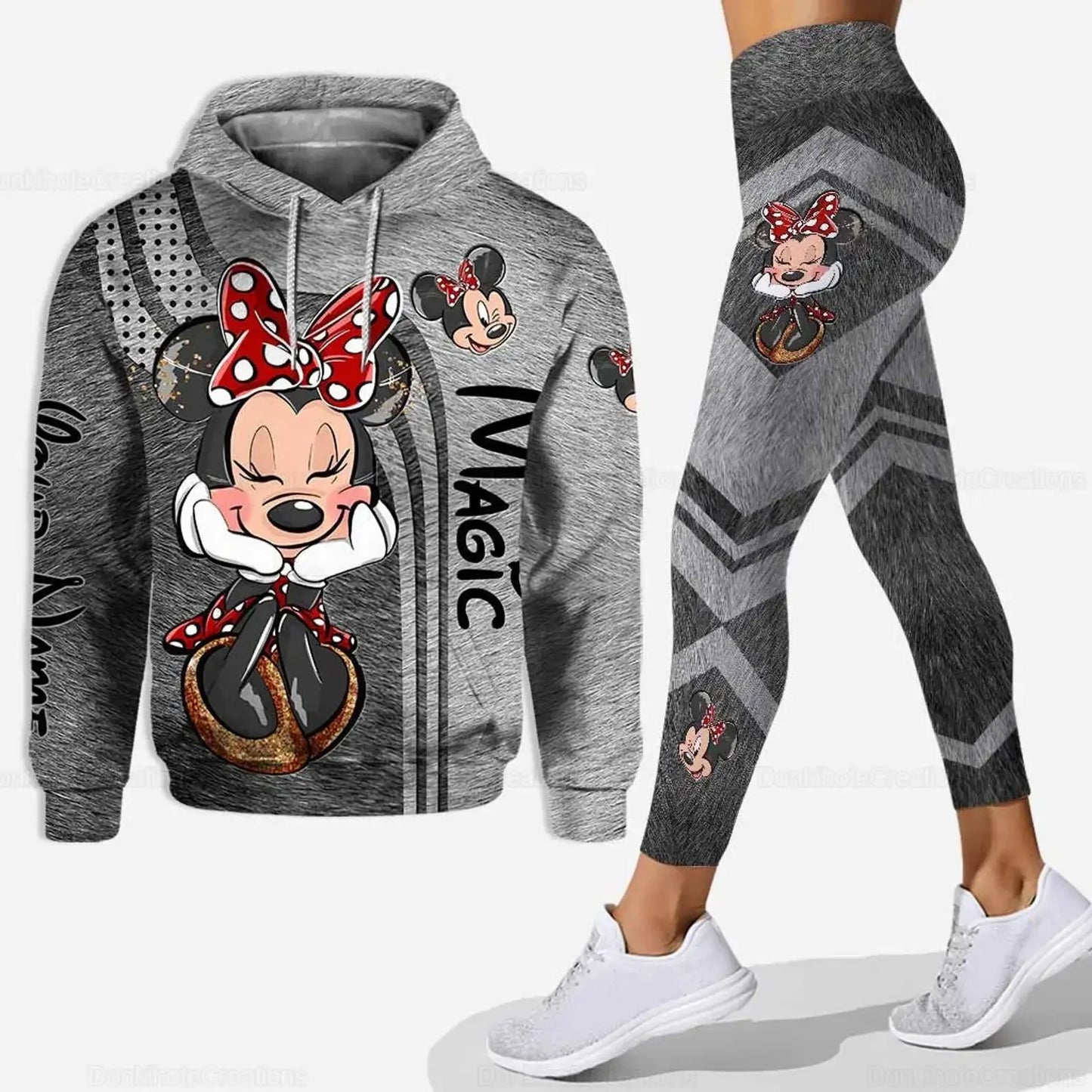 Ensemble sweat à capuche et Leggings Disney  Minnie pour femme