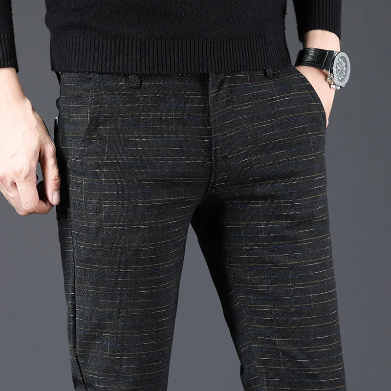 Pantalon décontracté en coton respirant et confortable pour hommes