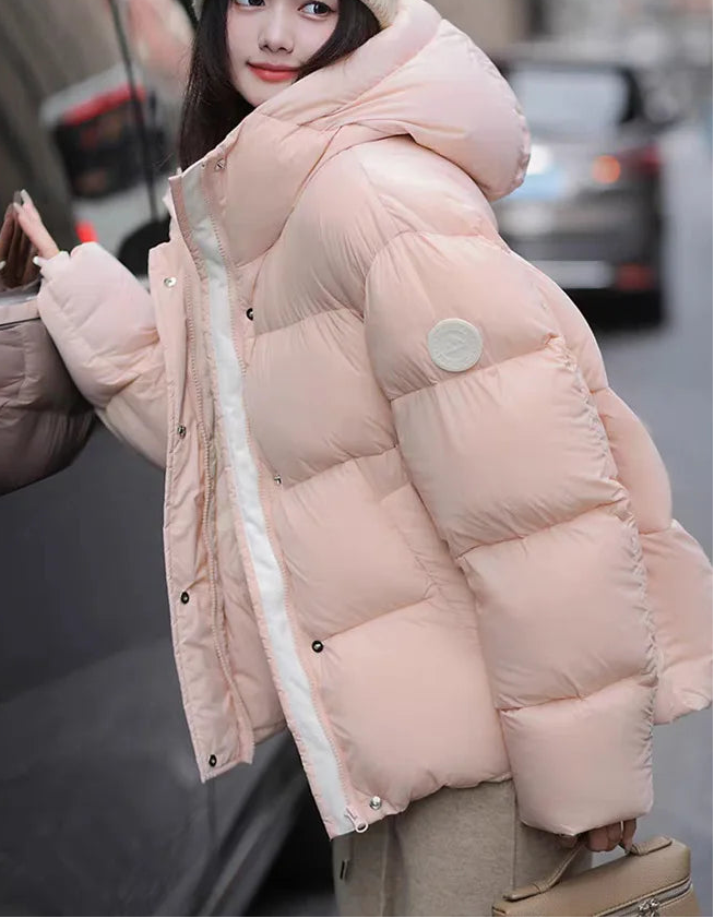 Manteau d'hiver chaud à capuche pour femme