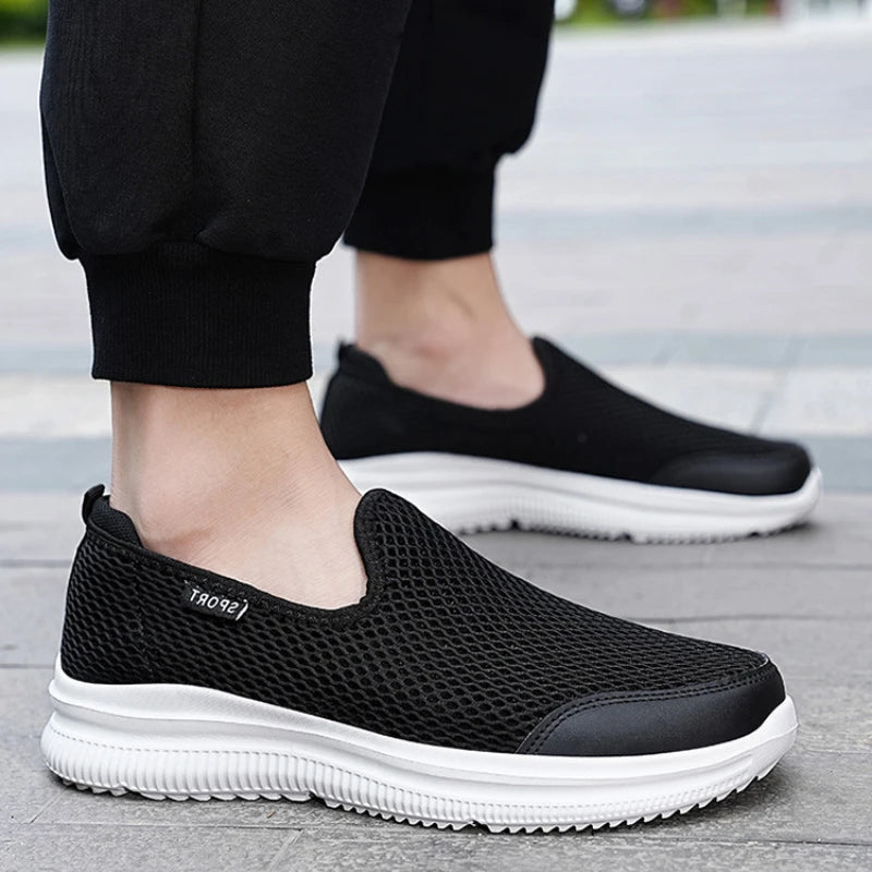 Baskets respirantes en maille pour hommes