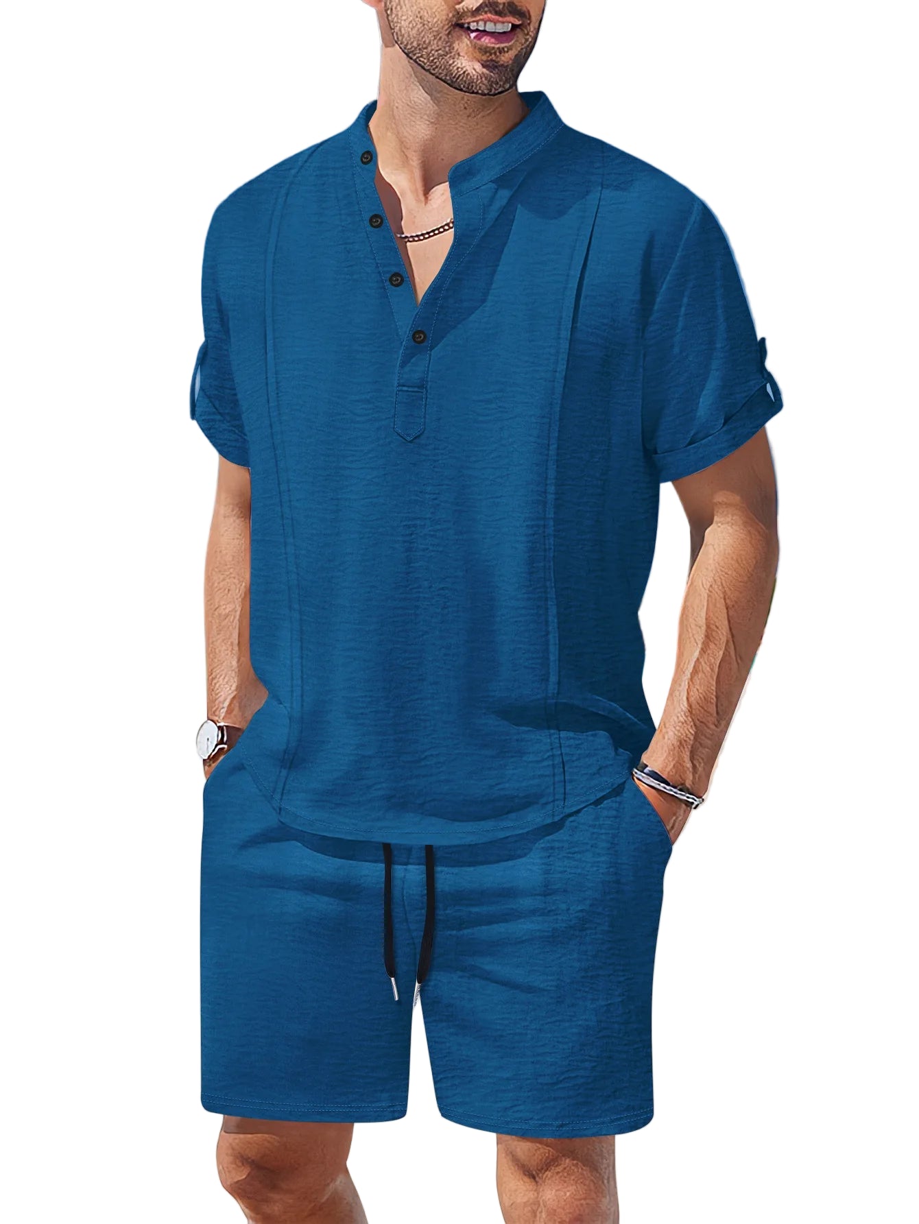 Ensemble t-shirt à manches courtes et short  pour hommes