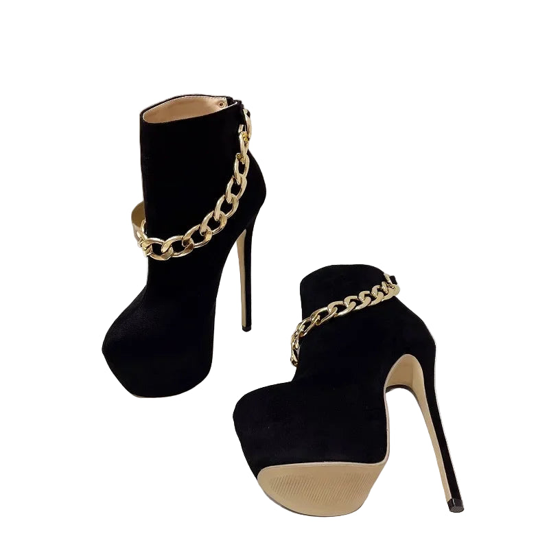 Bottines à bout rond pour femmes