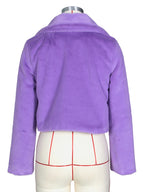 Manteaux courtes en fausse fourrure pour femmes