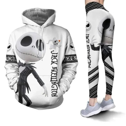 Jack Skellington Sweat à capuche Leggings pour femmes