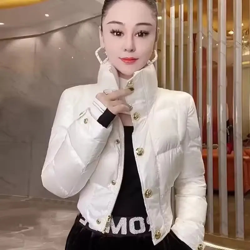 Doudoune coréenne en coton pour femme