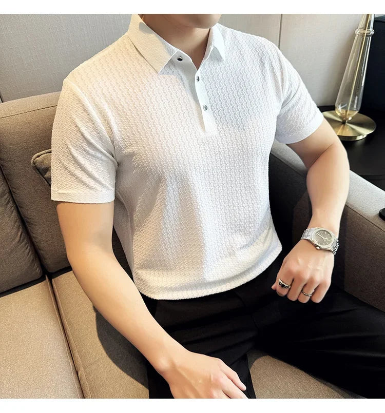 Polo haute élasticité pour hommes