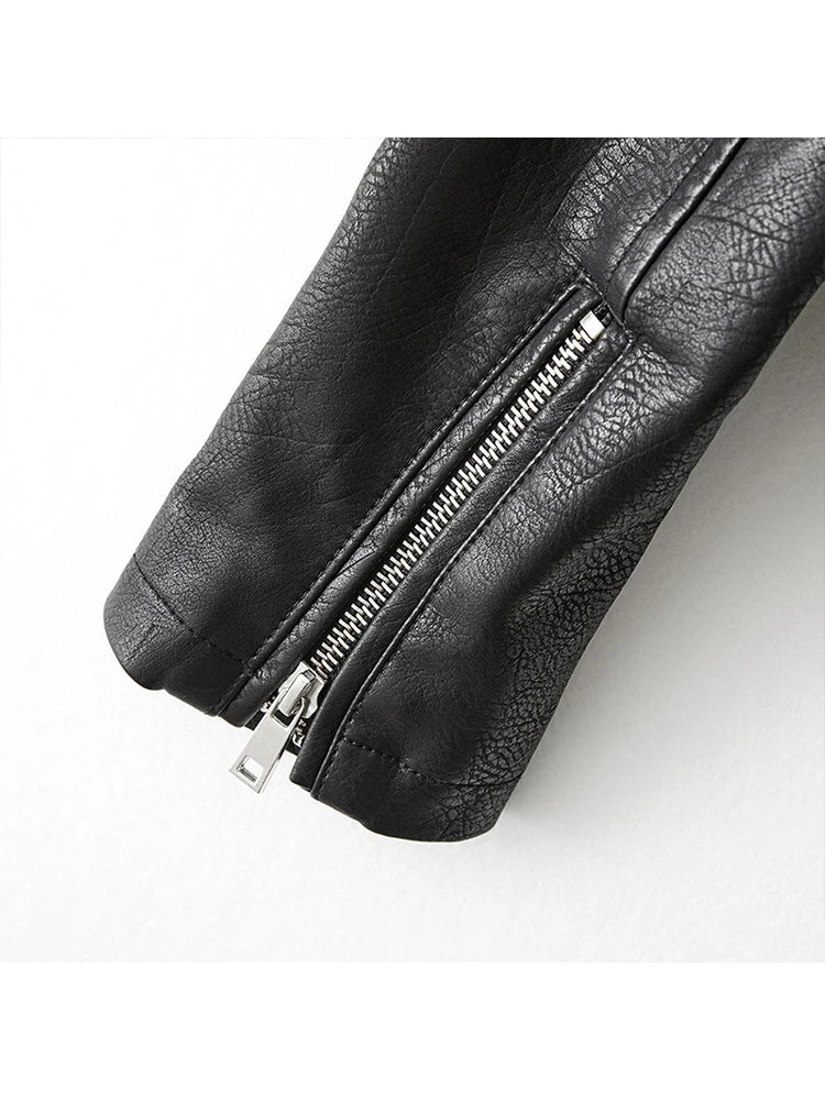 este courte en faux cuir Pu pour femmes