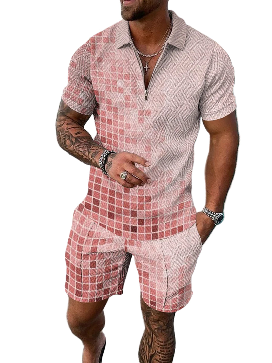 Ensemble t-shirt à manches courtes et short, décontracté, pour hommes