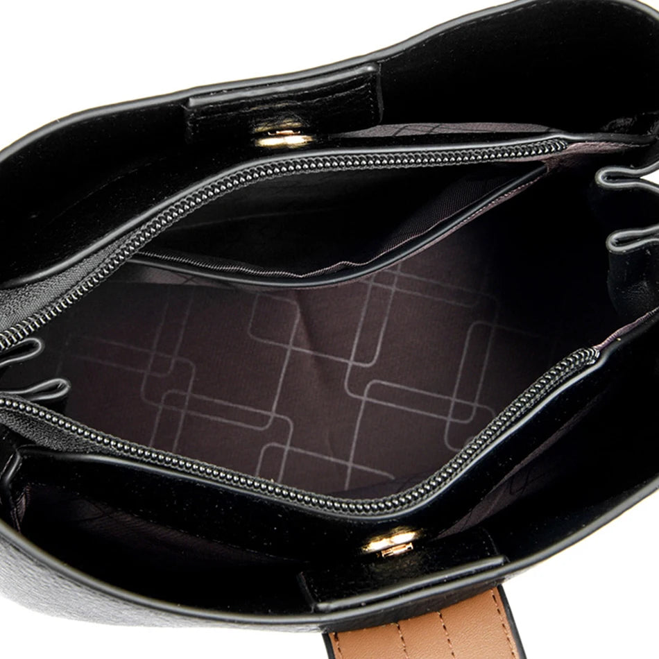 à main en cuir de marque véritable pour femmes