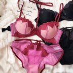 Ensemble brillant diamant Lingerie confort soutiens-gorge creux culotte pour femmes