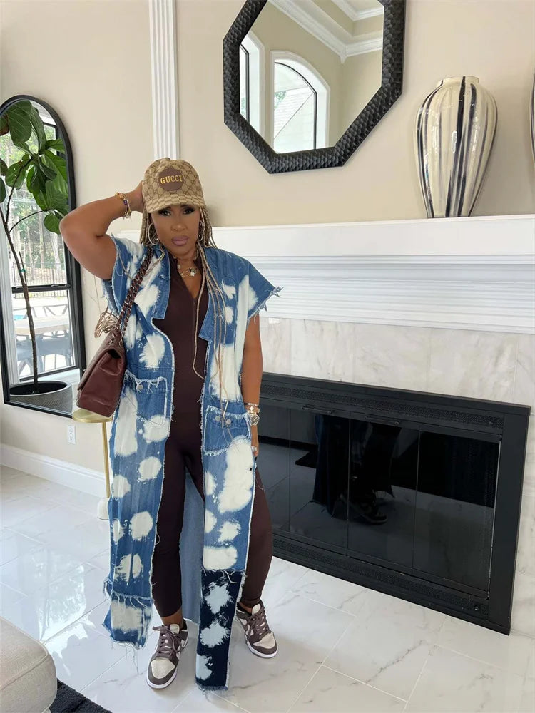 Manteau en denim pour femme