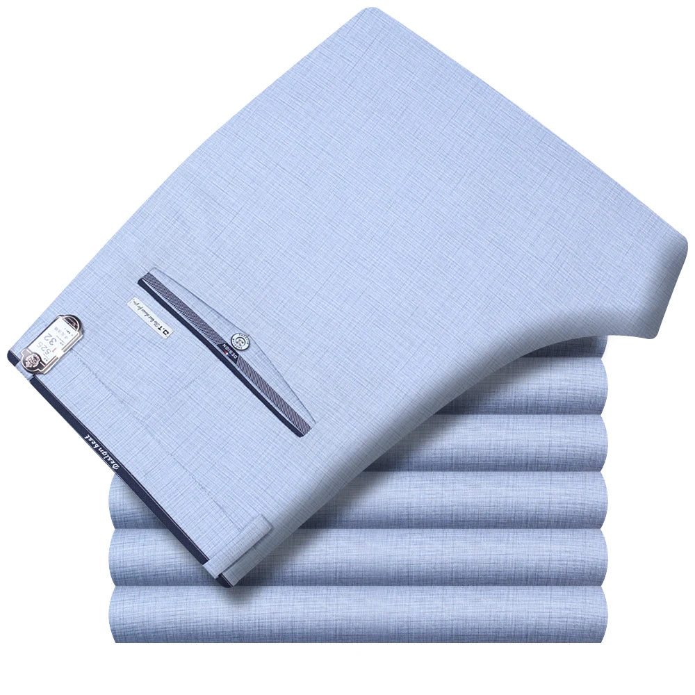 Pantalon d'été mince et droit pour hommes